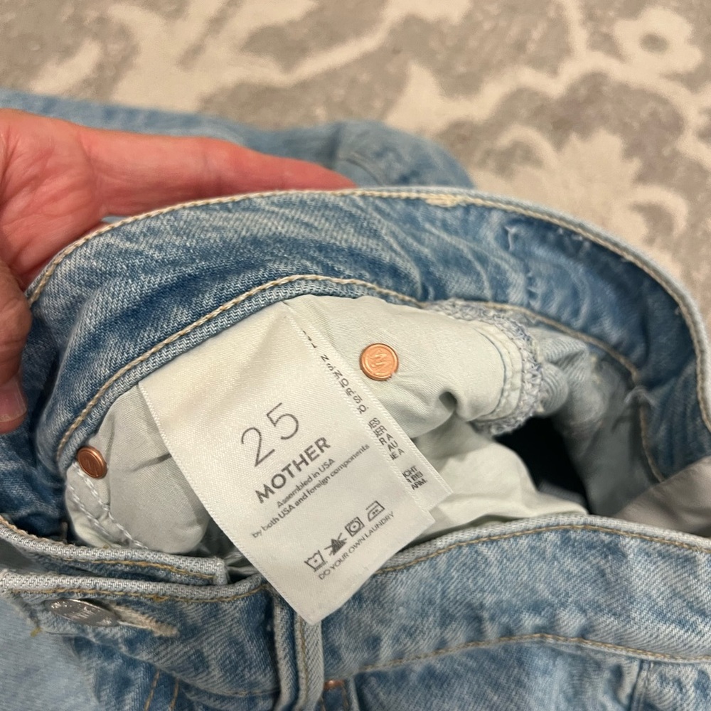 Mother denim The Full Swing Fray skirt NWT size 25 / 0 - Picture 10 of 12
